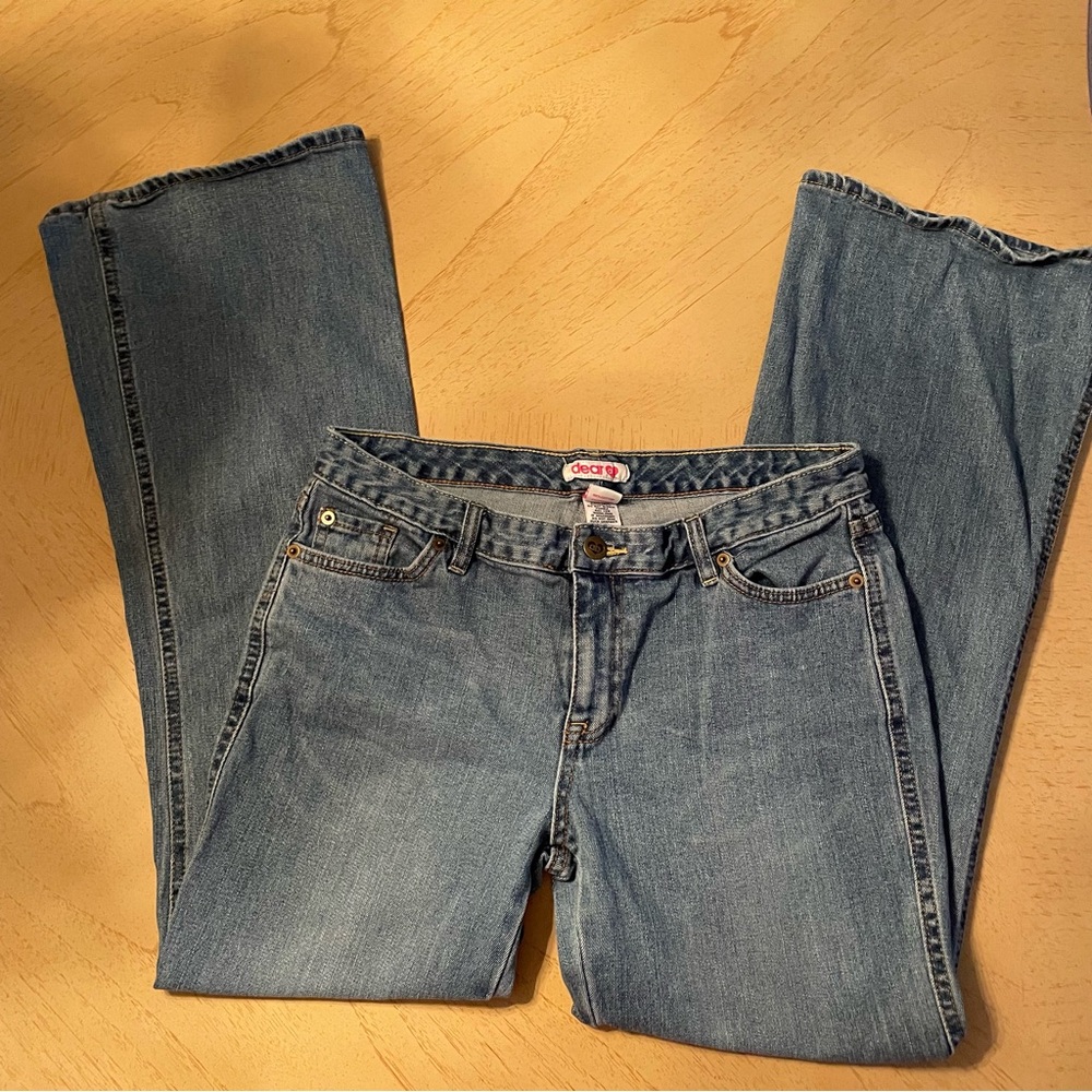 Dear AB Jeans Y2k mid-rise Flare Bootcut Light Wash Denim Pants Women's 10